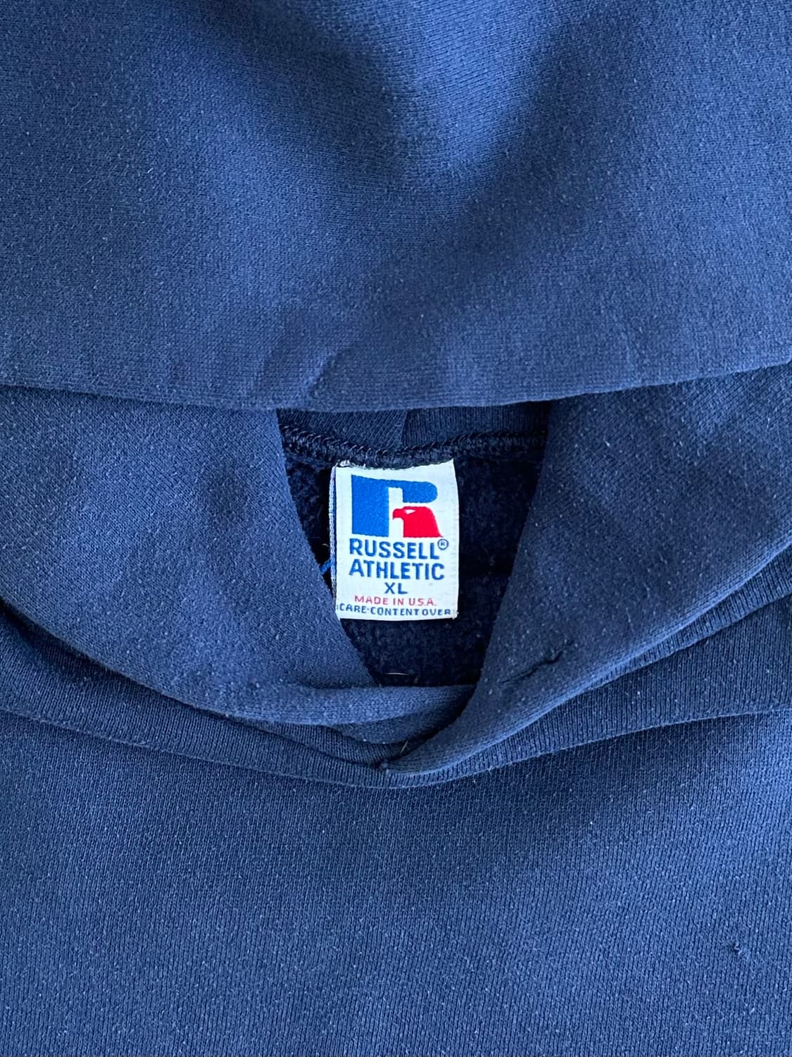 90s 빈티지 러셀 후드 네이비 XL USA 상품이미지6
