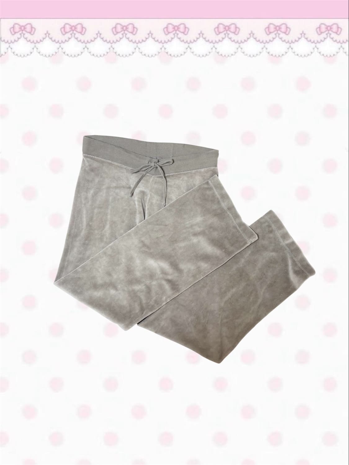 빈티지 PINK 카키 핑크 로고 벨벳 후드집업 팬츠 트레이닝 세트 셋업 상품이미지3