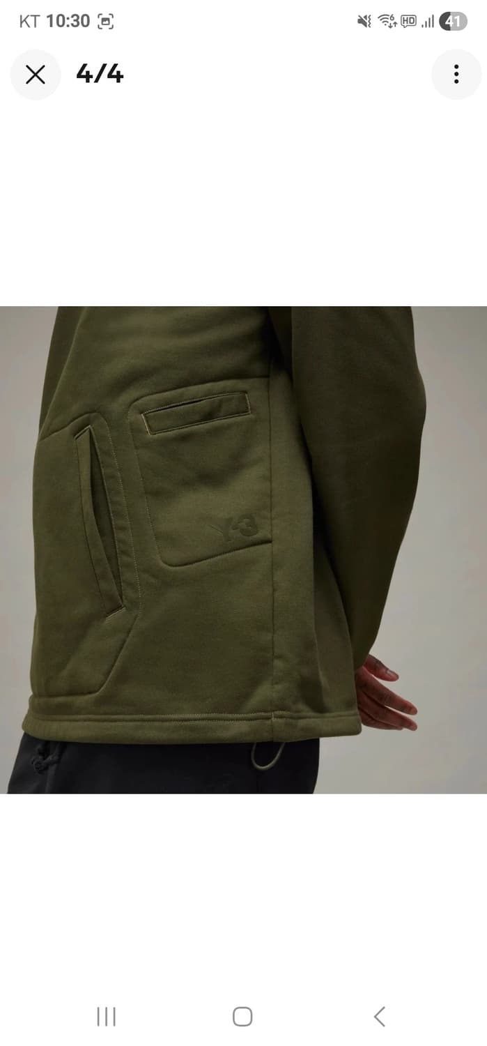  Y-3  루즈 크루 스웨트셔츠 나이트 카고 그린  상품이미지4