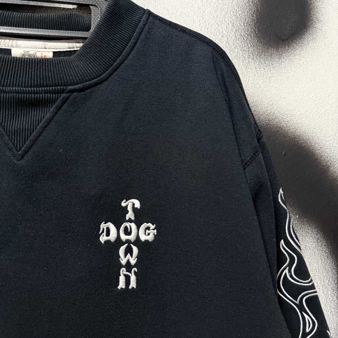 도그타운 재패니즈 오리엔탈 자수 디테일 크롭 스웻 셔츠 상품이미지4