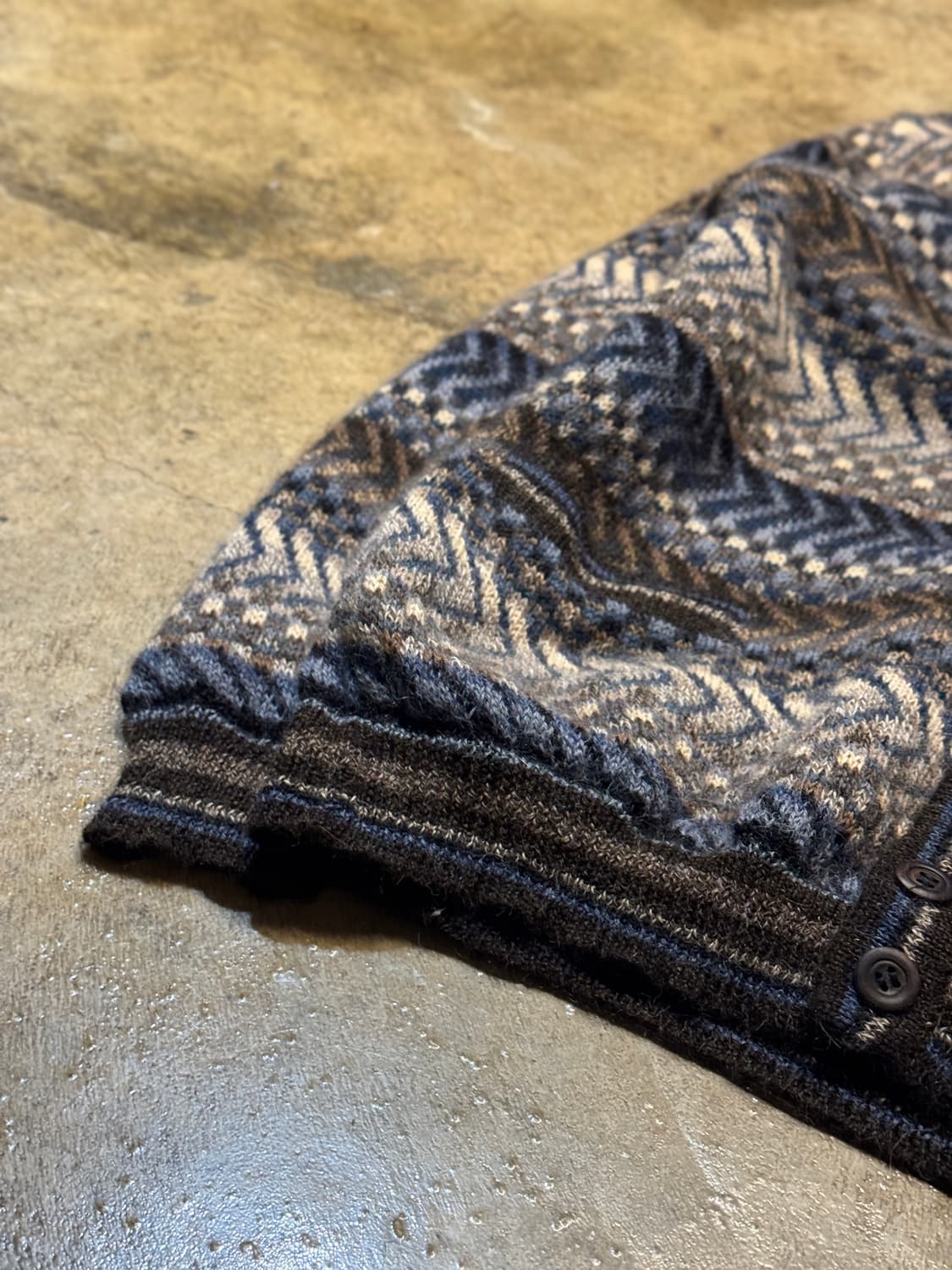 F ) intiwara Patterned Alpaca Cardigan 상품이미지5