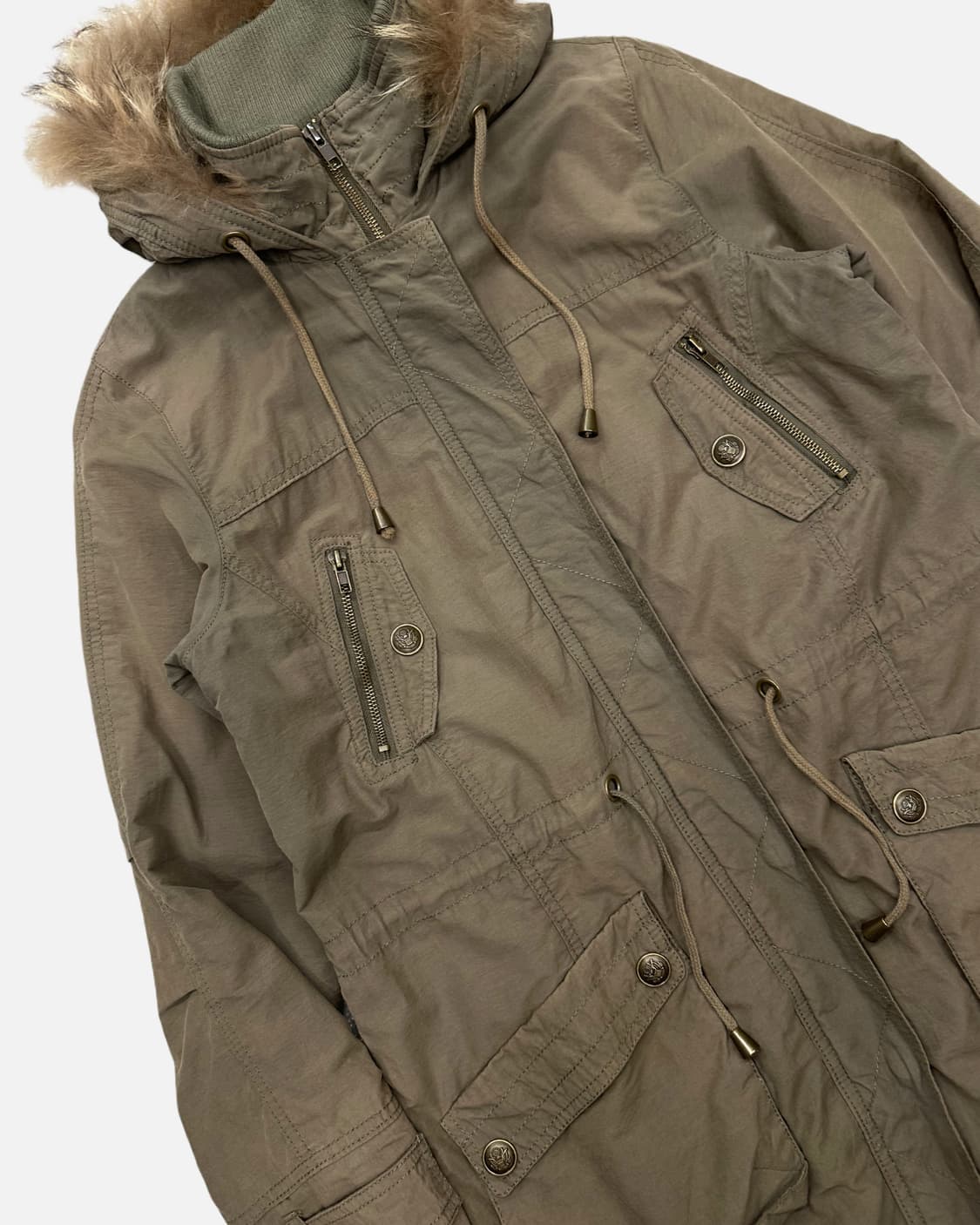 vintage khaki military field parka 상품이미지3