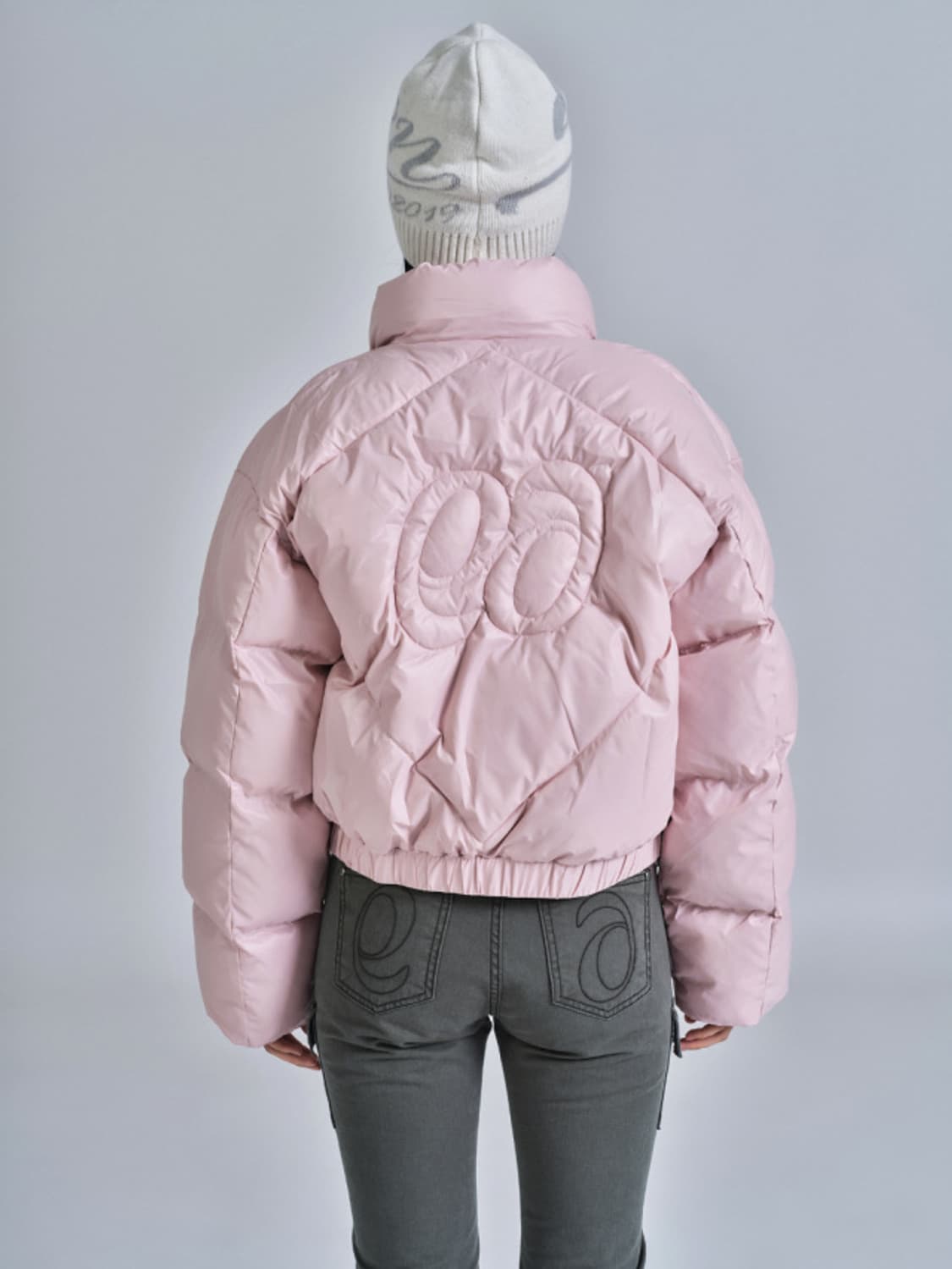 애즈온 BETTY PUFFER JACKET PINK ason 상품이미지3