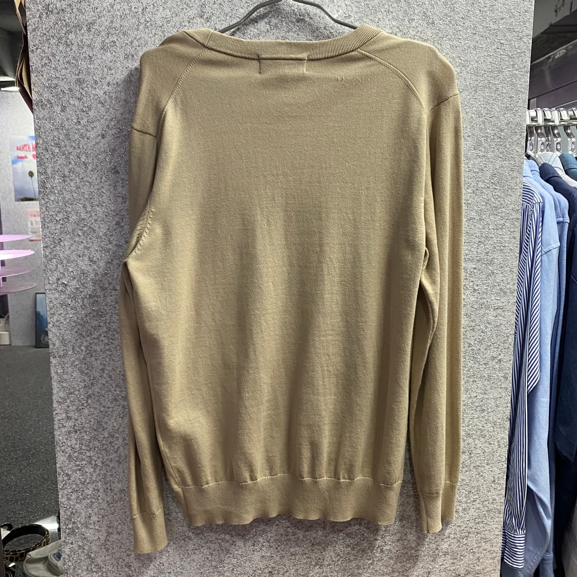 브룩 브라덜스 스몰로고 베이지 가디건 B2457 상품이미지5