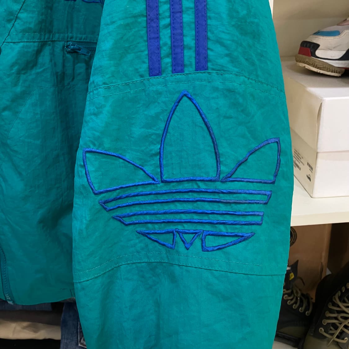 아디다스 파이어버드 후드 누빔 바람막이 상품이미지6