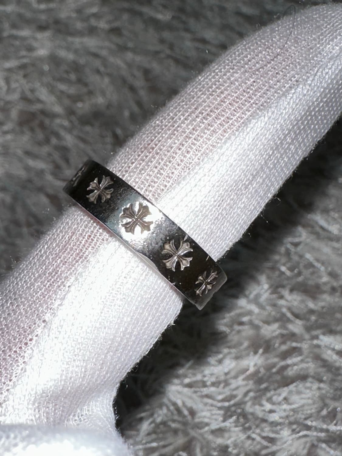 [US 10.5] 백화점판 정품 크롬하츠 포에버링 6mm 상품이미지5