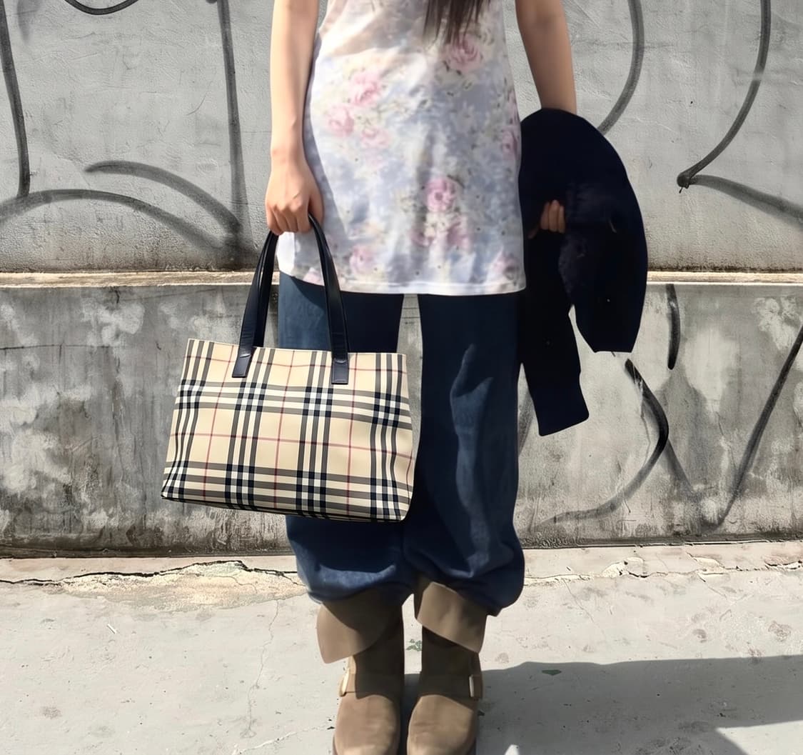 버버리 빈티지 노바체크 토트백 핸드백 상품이미지7