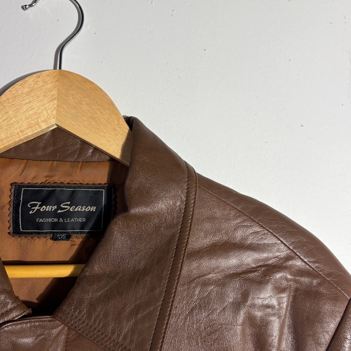 포시즌스 빈티지 레더 자켓 상품이미지2