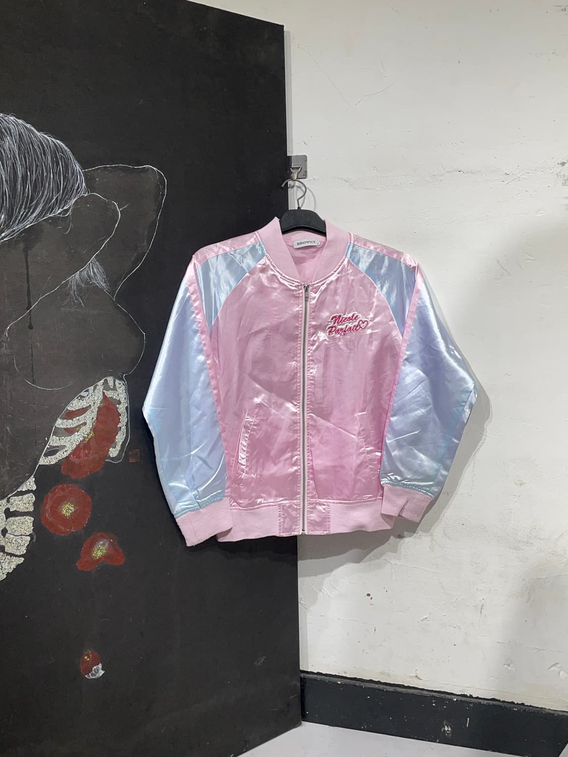 JPN 일본빈티지 y2k 핑크 스카잔 빅로고 갸루 스카쟌 M 상품이미지2