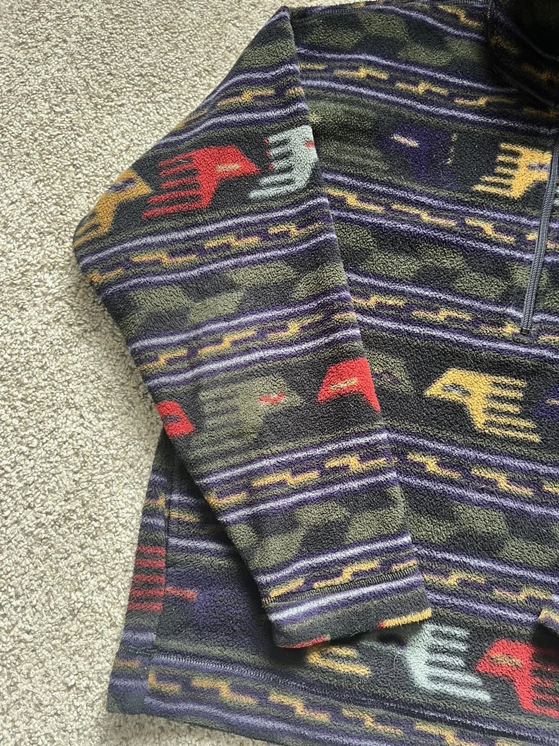 90s 파타고니아 신칠라 하프 집업 아나톨리아 패턴  상품이미지2