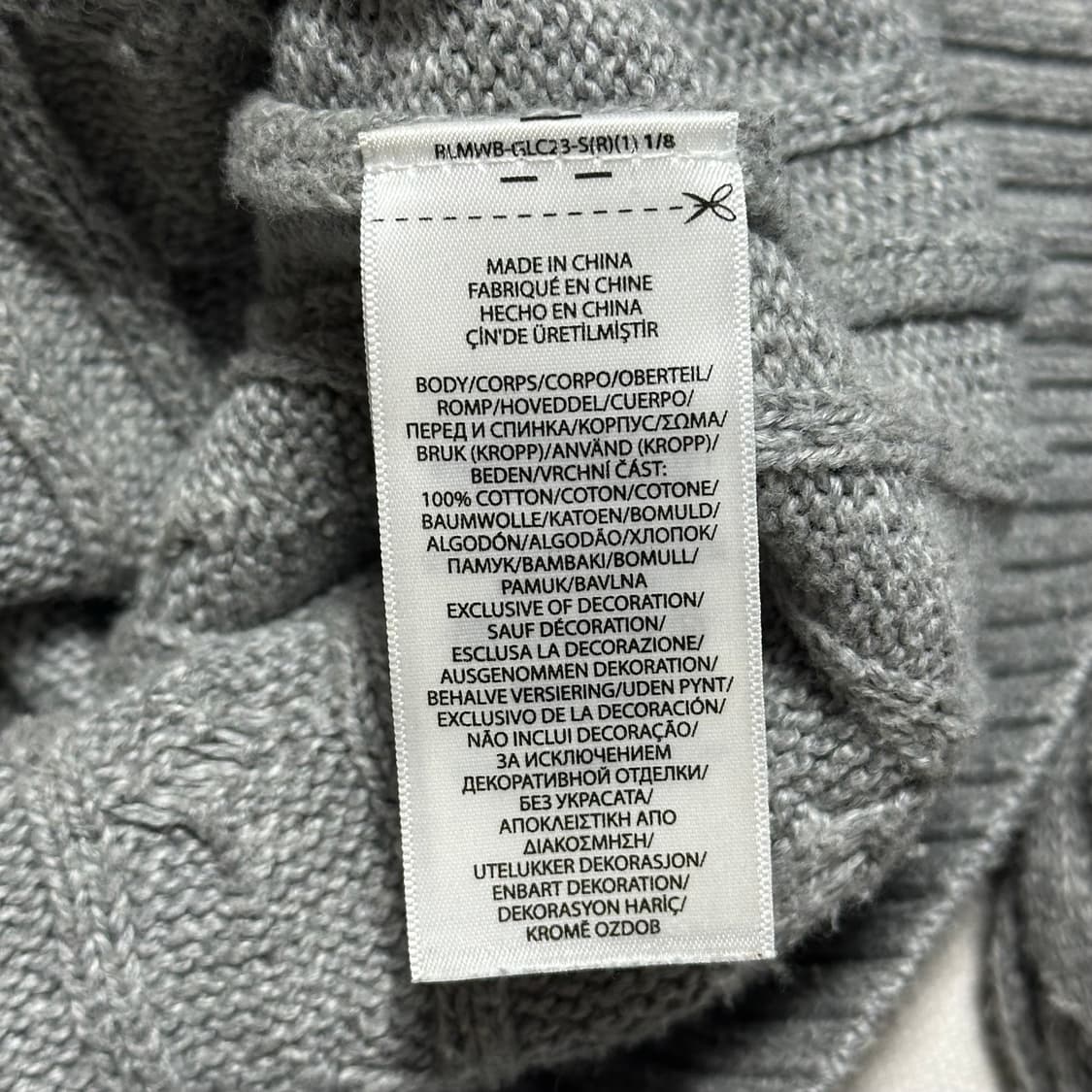 L 폴로랄프로렌 그레이 케이블 니트 상품이미지6