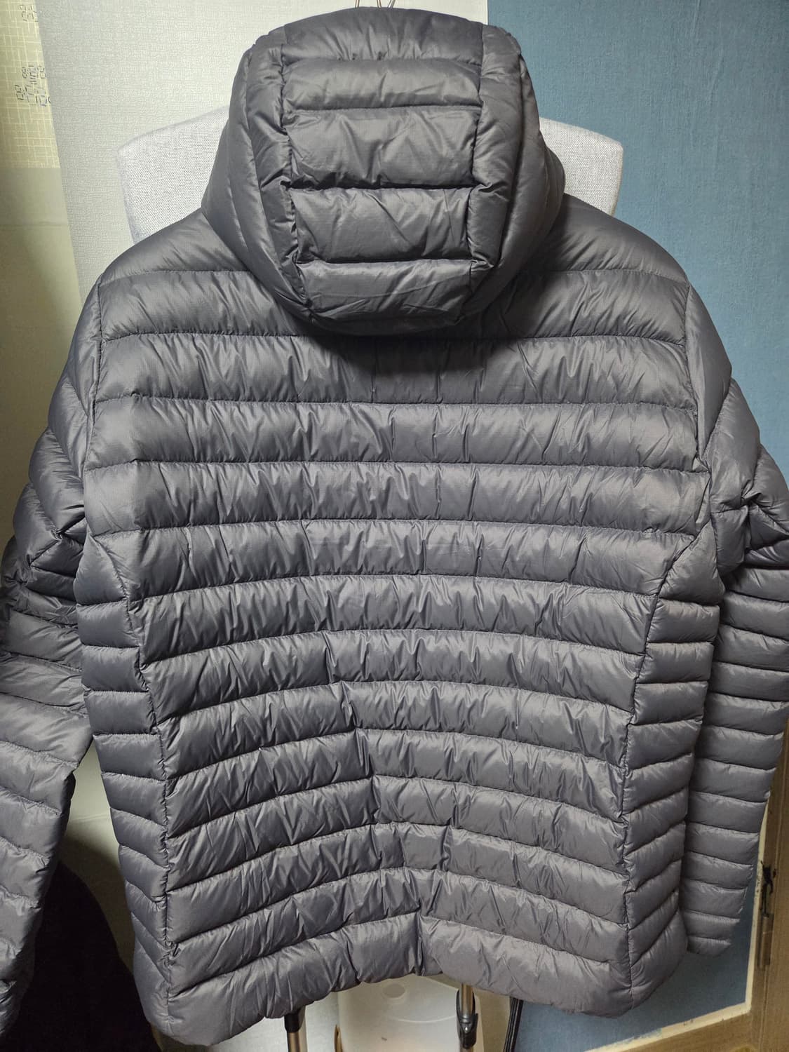 파타고니아 다운스웨터 후디 포지그레이 L 상품이미지2