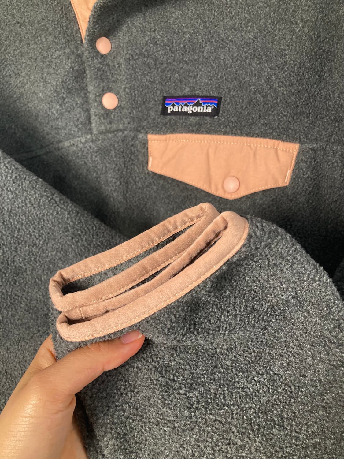 파타고니아 신칠라 풀오버 니켈/피치 (S) 상품이미지4