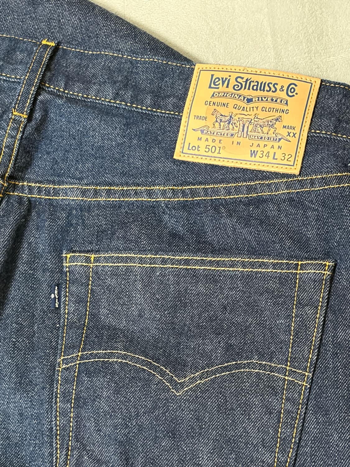 리바이스 블루탭 1980s 501 japan 34사이즈 상품이미지7