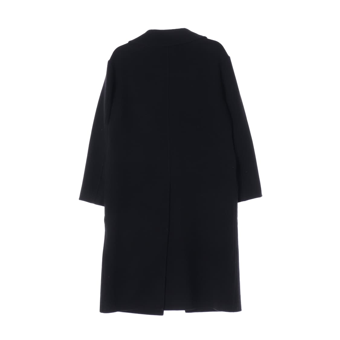 미우미우 울100% 싱글 롱 코트 블랙 상품이미지3