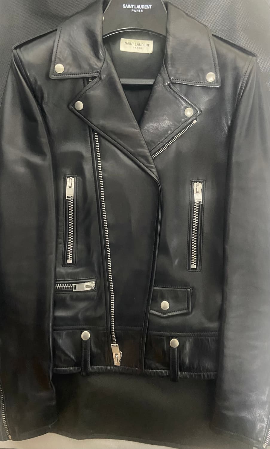 생로랑 14fw L01 46 에디시즌 라이더 가죽자켓 상품이미지2