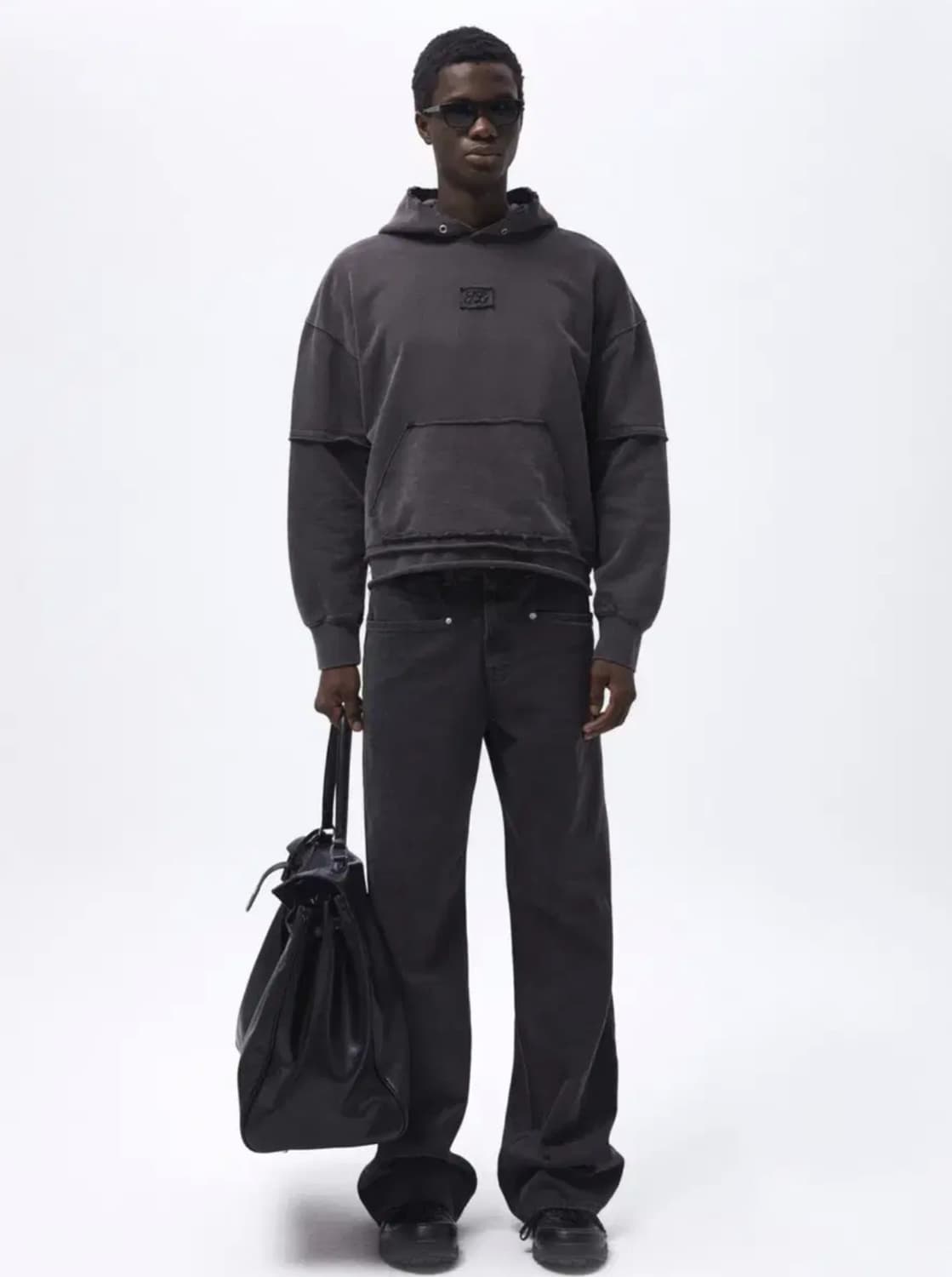 타일레 오버다이 흑청 데님 팬츠 상품이미지2