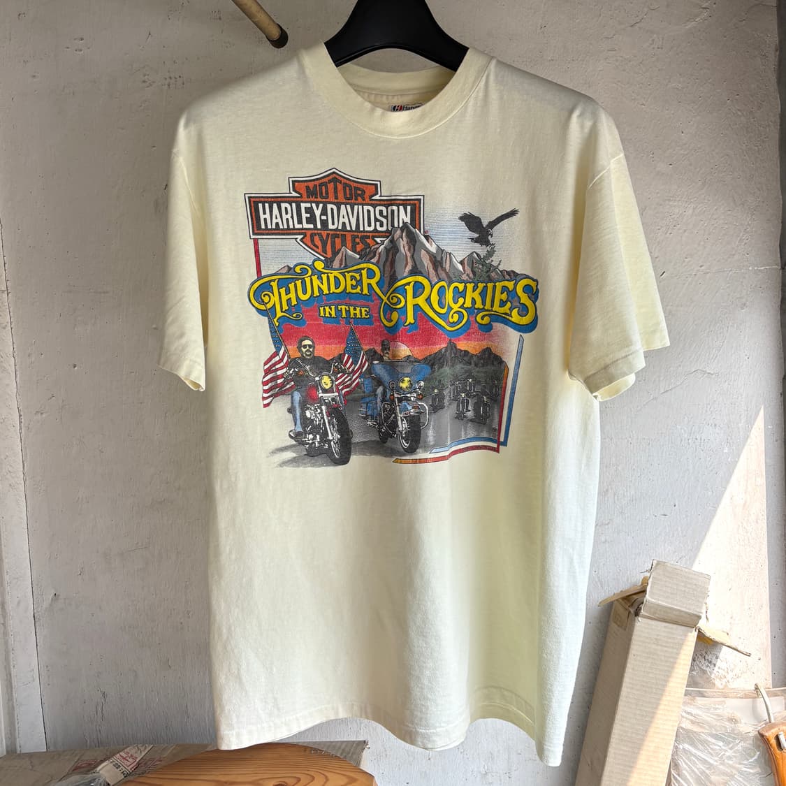 80s 빈티지 할리데이비슨 반팔 티셔츠 상품이미지3