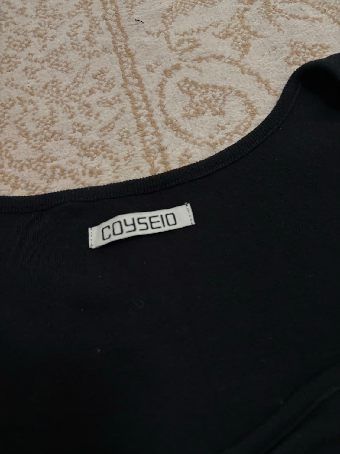 코이세이오 펀칭 셔링탑 블랙  상품이미지6