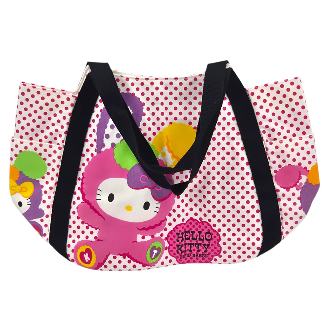 11s 헬로키티 비비드 래빗 도트 2way 빅 쇼퍼백 상품이미지4