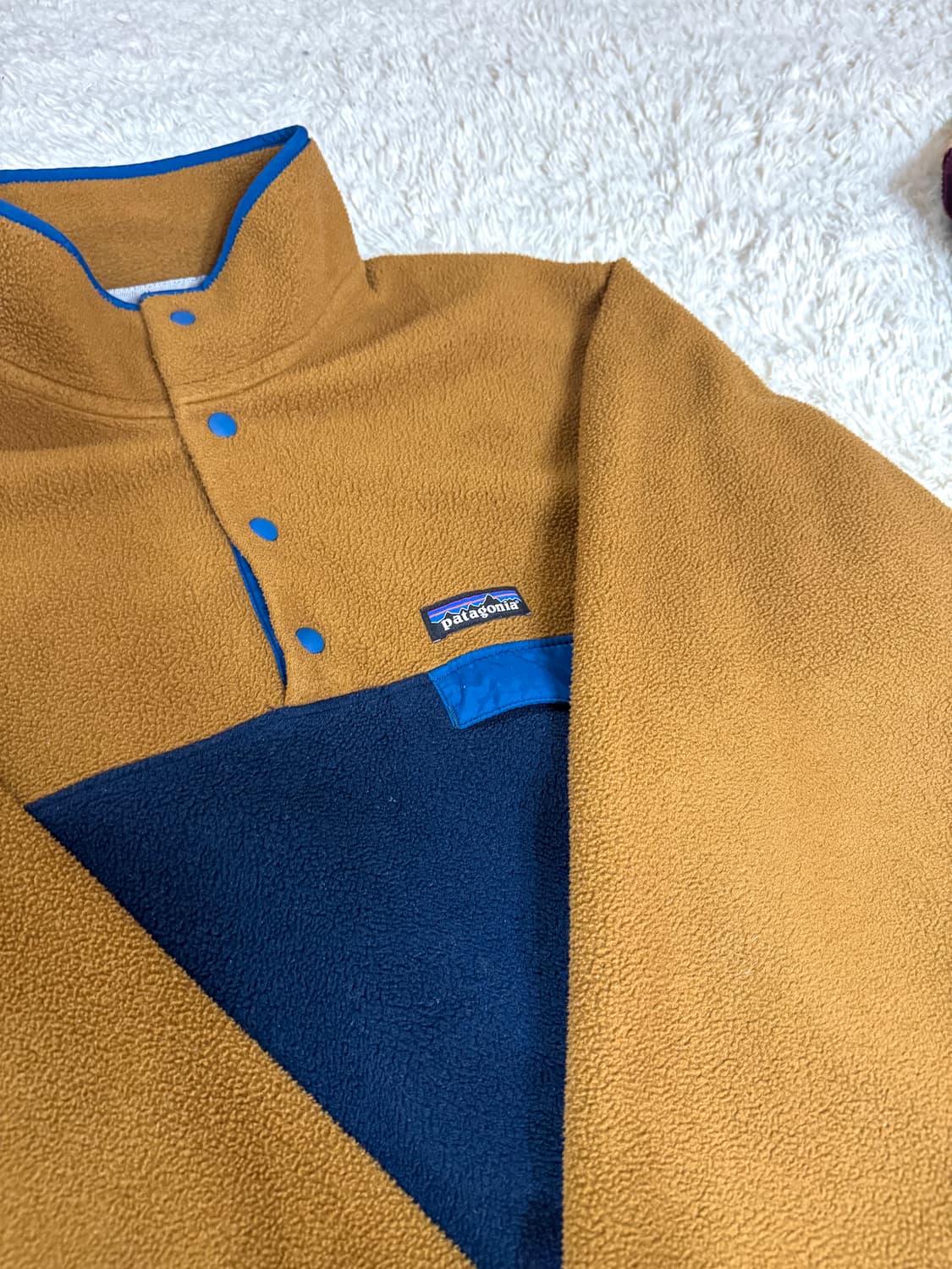 [95] 파타고니아 신칠라 스냅티 브라운블루 상품이미지2