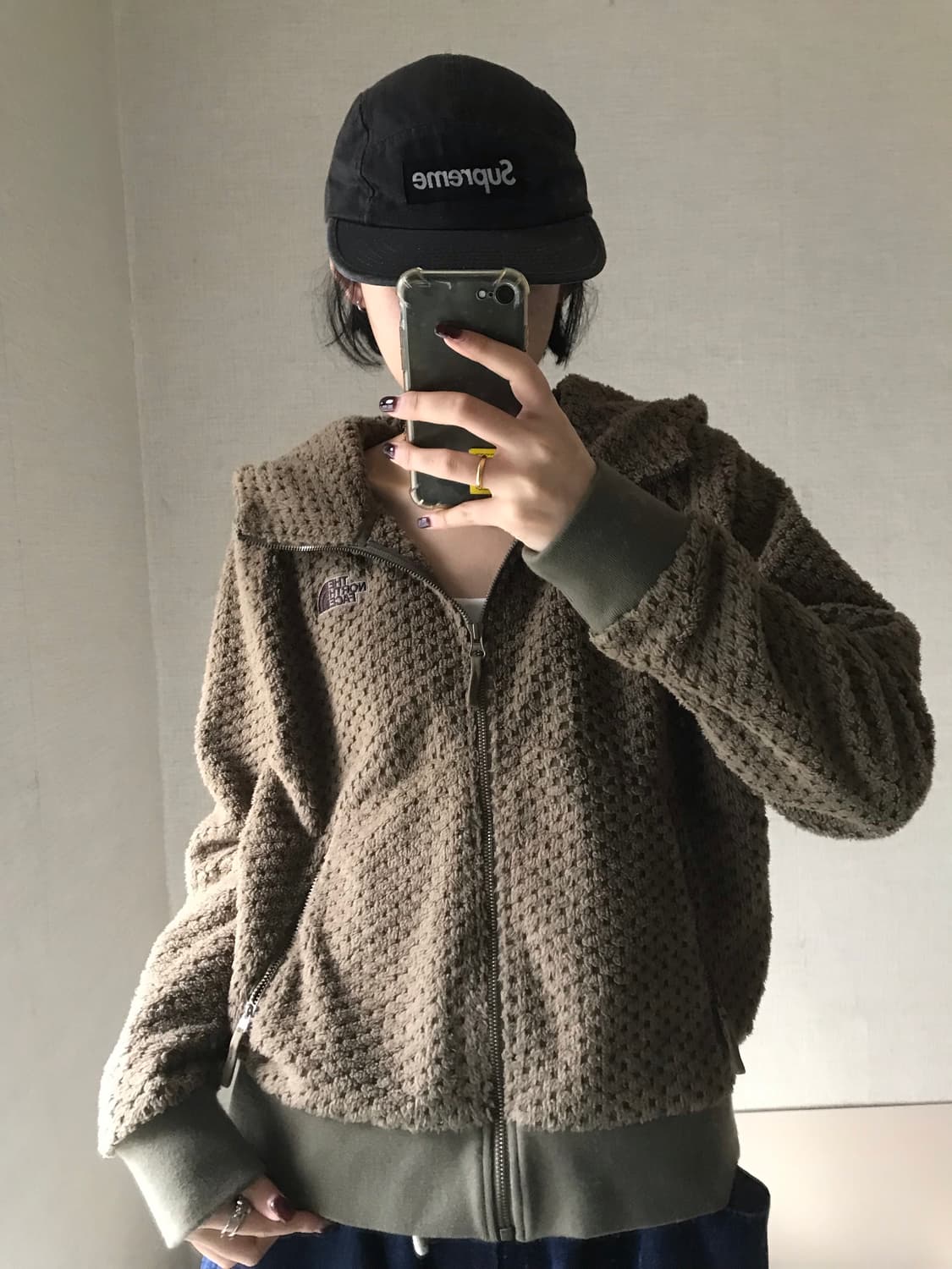 노페 브라운 후리스 상품이미지1