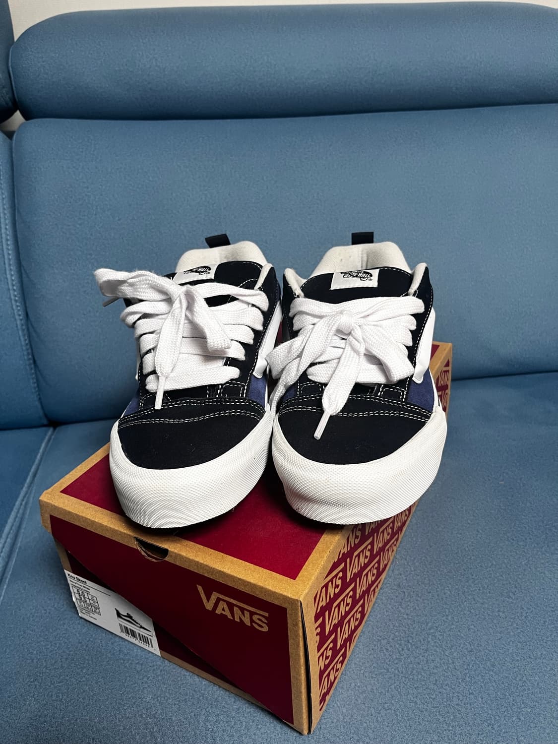 반스 뉴스쿨 네이비 트루 화이트 상품이미지1