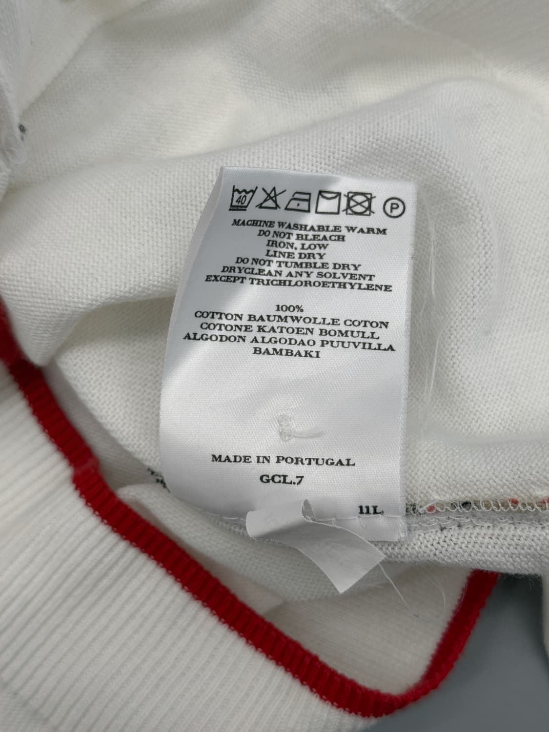 버버리 화이트 U넥 가디건  상품이미지7