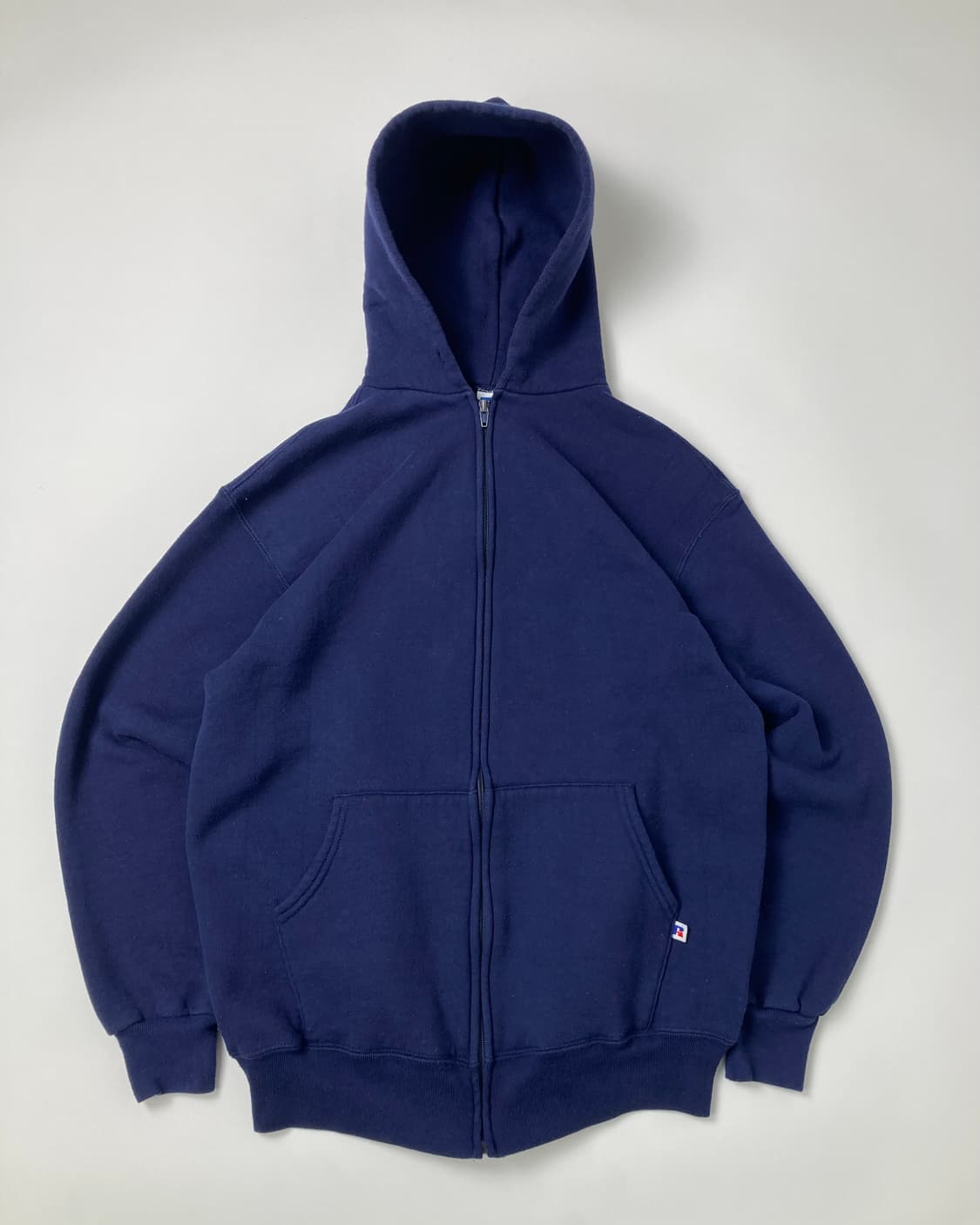 90s Russell Zip Up Hoodie (navy) 상품이미지1