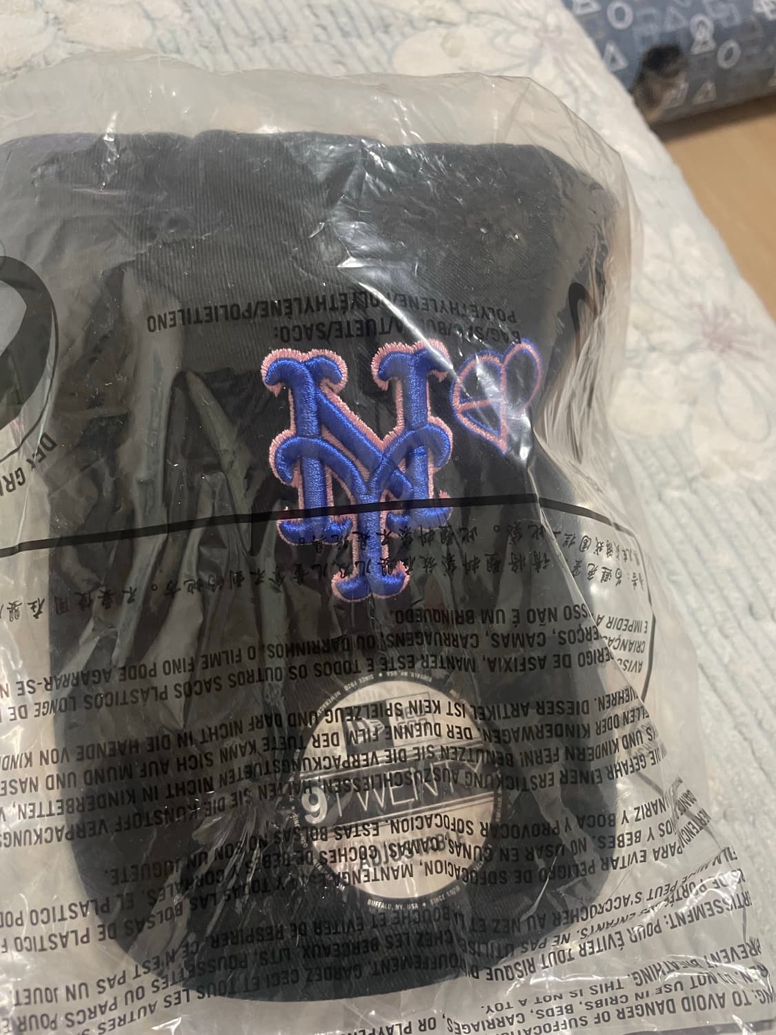 미첼앤네스 & 블랙핑크 한정판 뉴욕 메츠 스냅백 상품이미지1