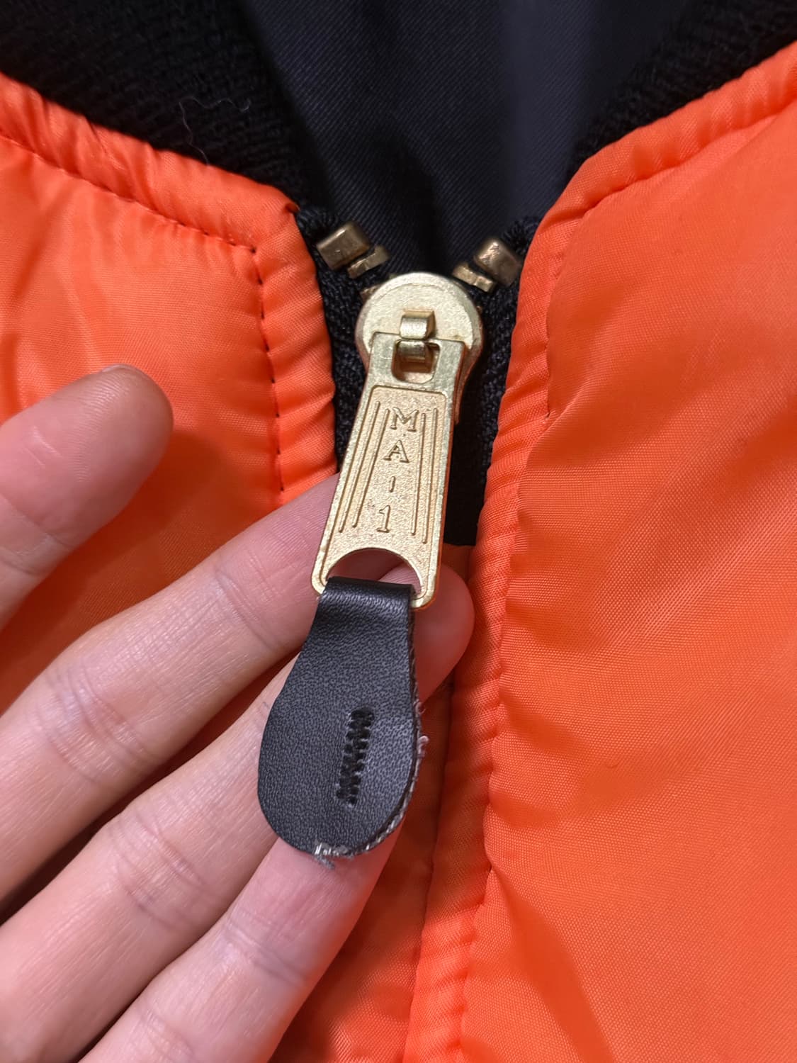 로스코 항공점퍼 블루종 봄버 블랙 XS 리버시블 ma1 ma-1 플라이트 상품이미지7