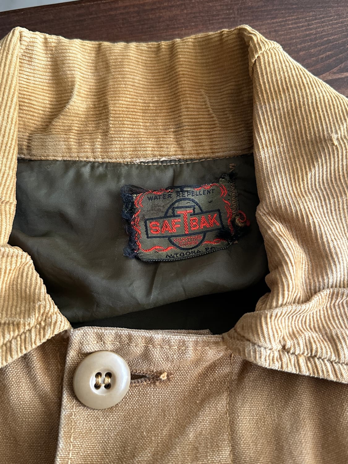 1960s SAFTBAK 헌팅 워크 자켓 made in usa 상품이미지7