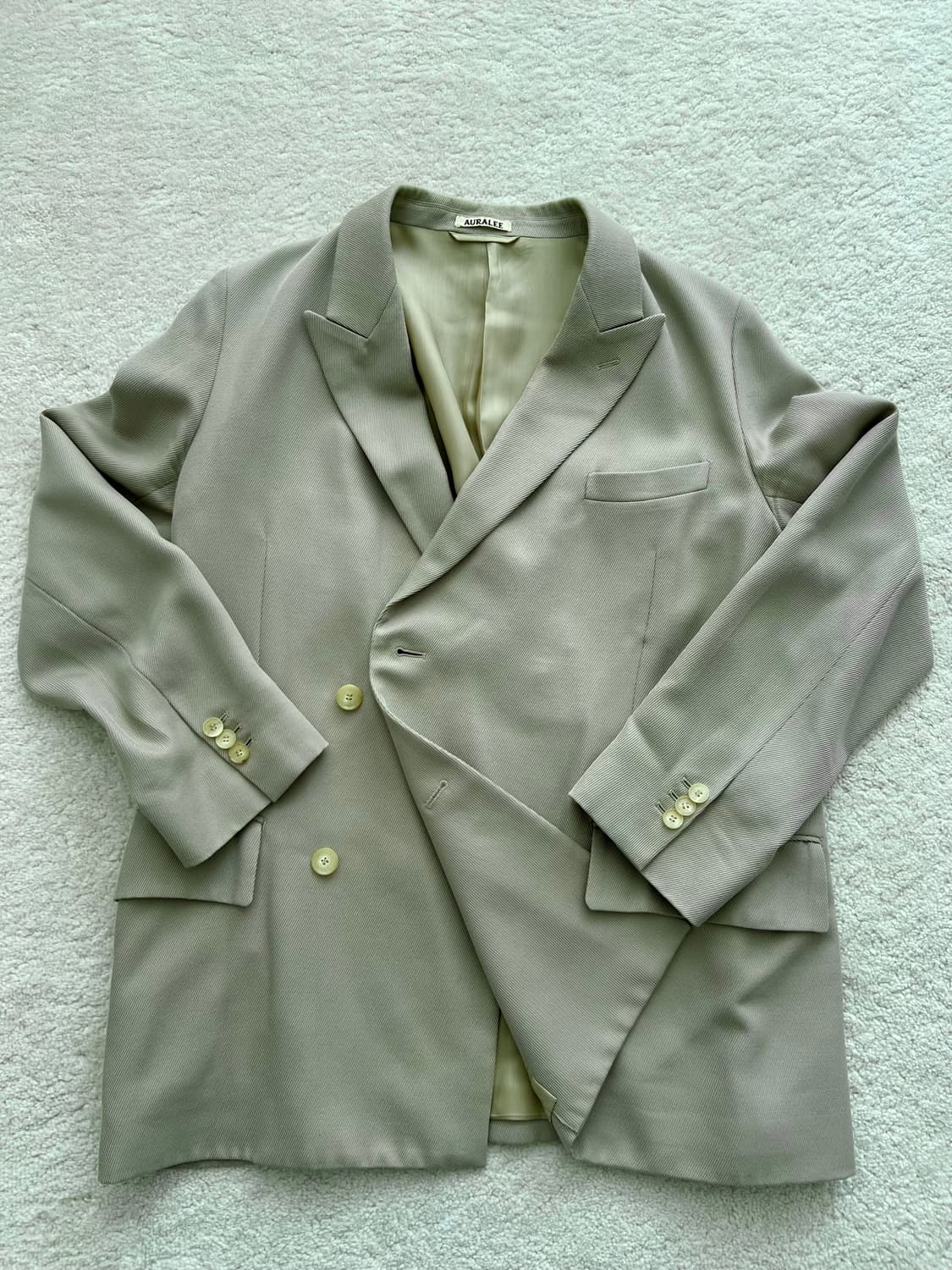 오라리 울 모헤어 더블 블레이저 자켓 상품이미지2