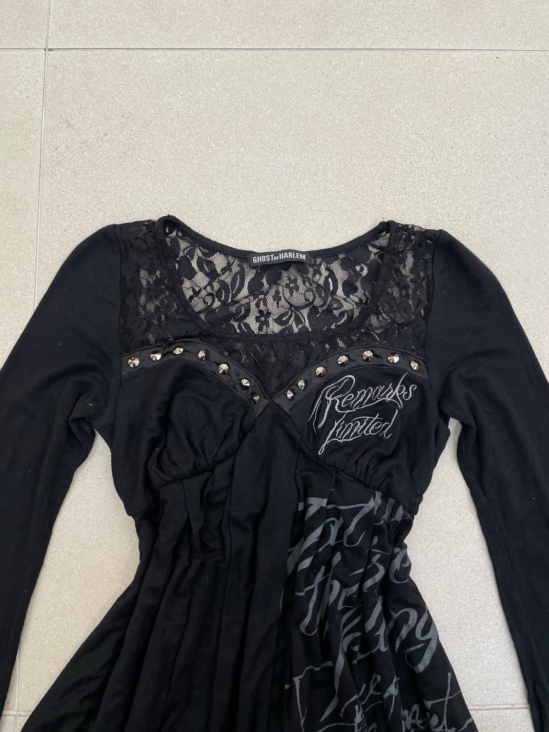 고스트오브할렘 레이스 스터드 롱슬리브 상품이미지2