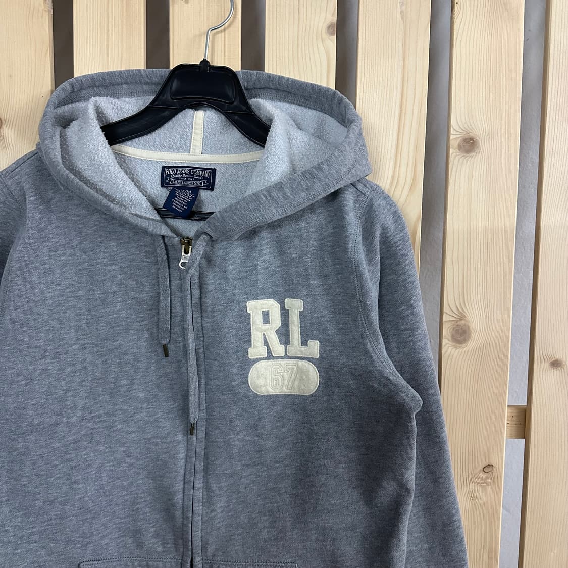 (M) 폴로 그레이 후드집업 상품이미지4