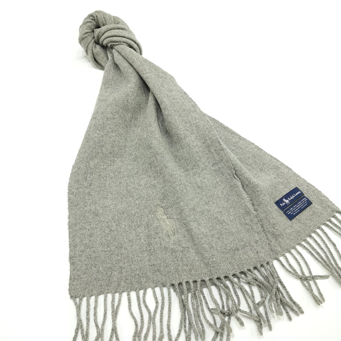 MX126 폴로 랄프로렌 그레이 램스울 목도리 머플러 상품이미지2