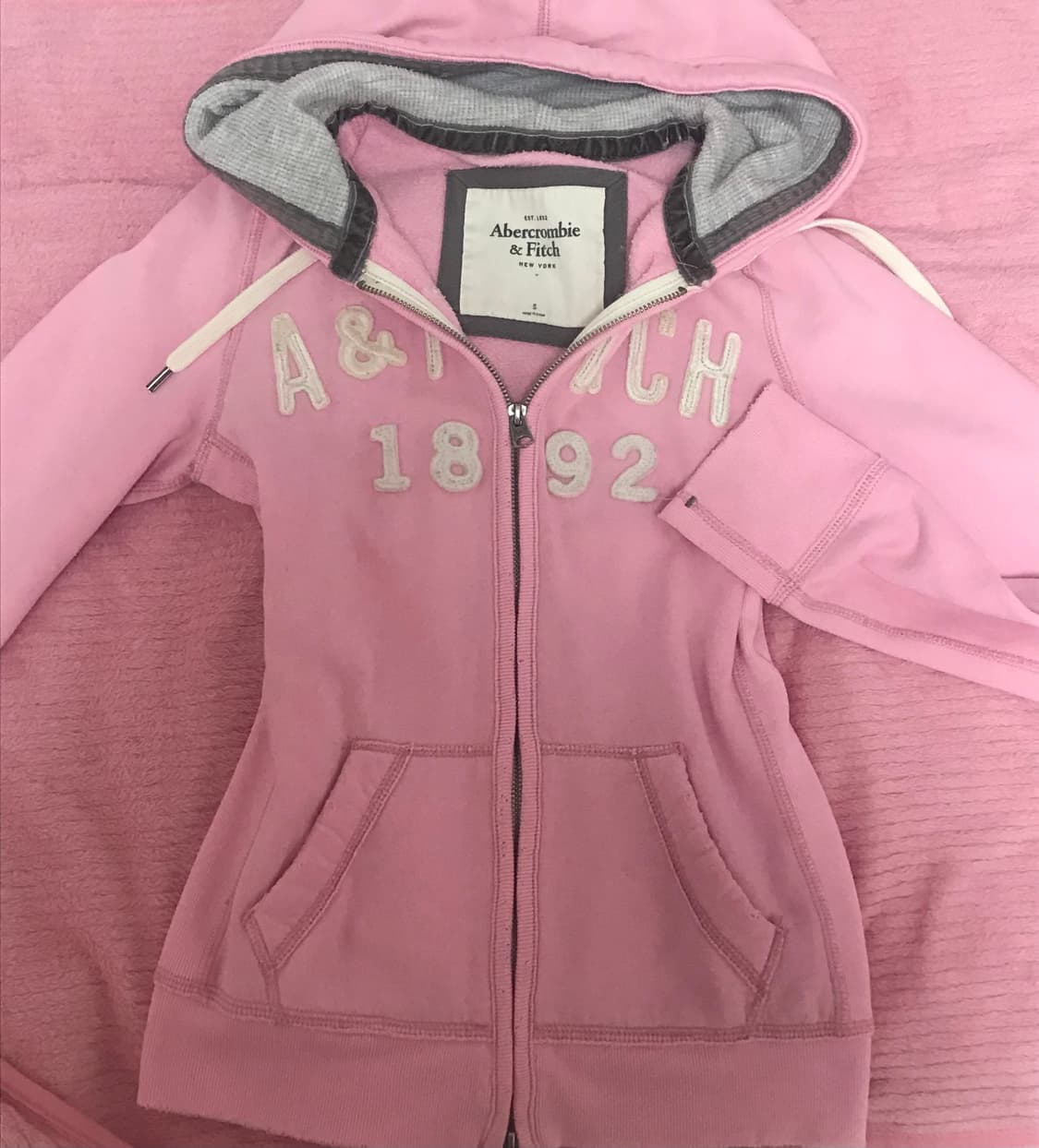 아베크롬비 연핑크 후드집업 상품이미지1