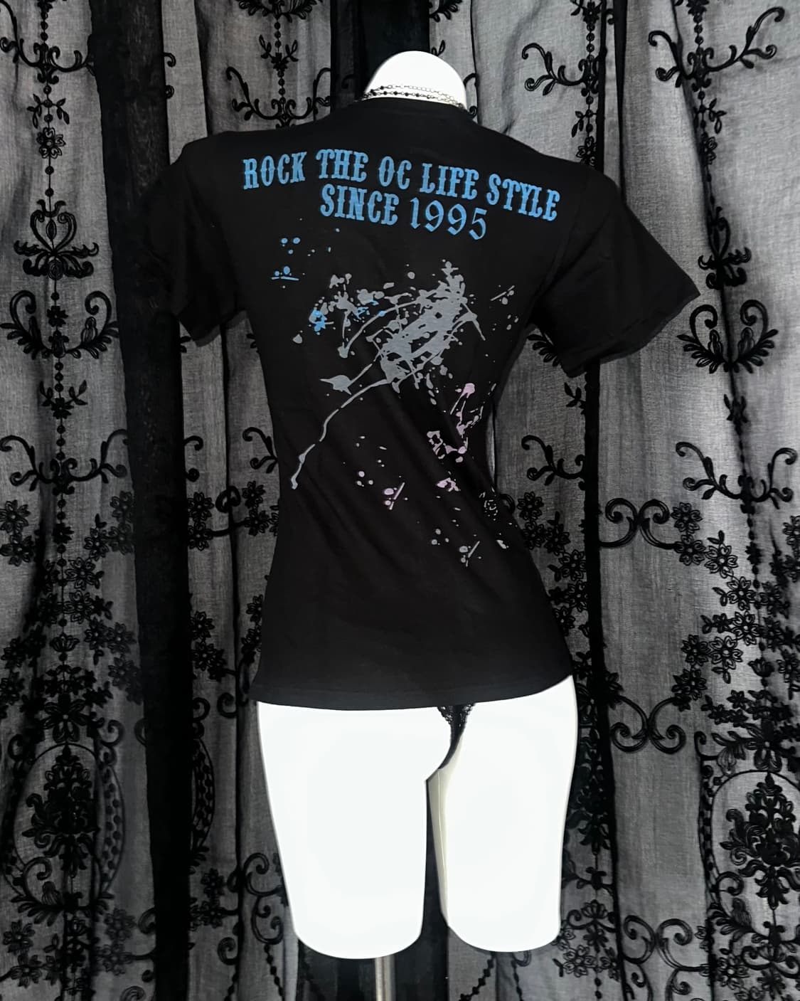 punk lettering short-sleeved 상품이미지3