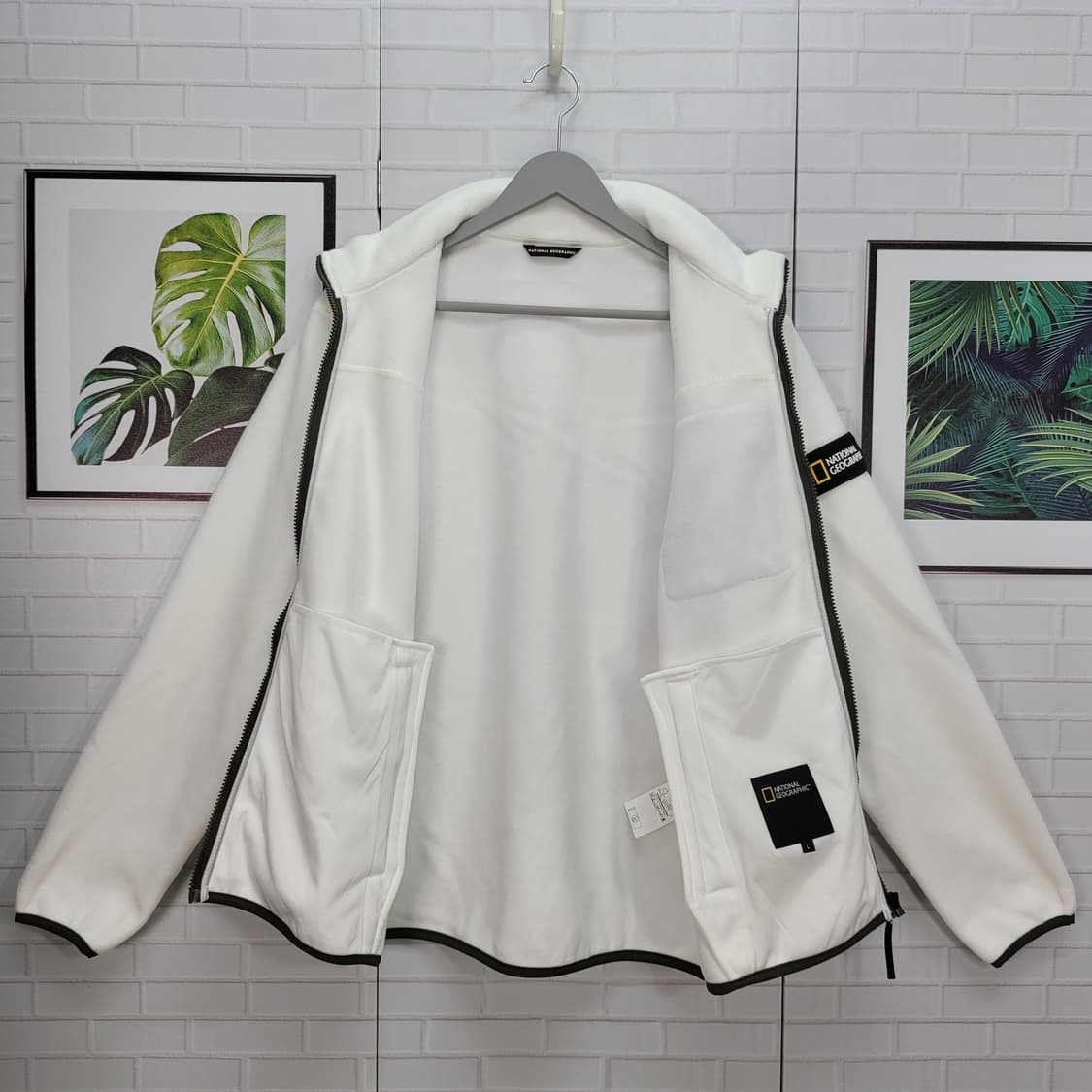 내셔널지오그래픽 스탠넥 후리스 집업 자켓 남여공용 L사이즈 거의새옷 상품이미지6