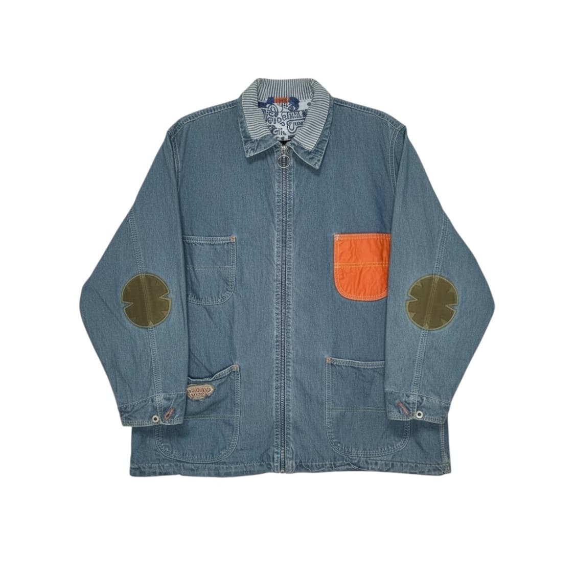 Oilily 오일릴리 데님 패치워크 워크 자켓 블루 (빈티지,유니크) 상품이미지2