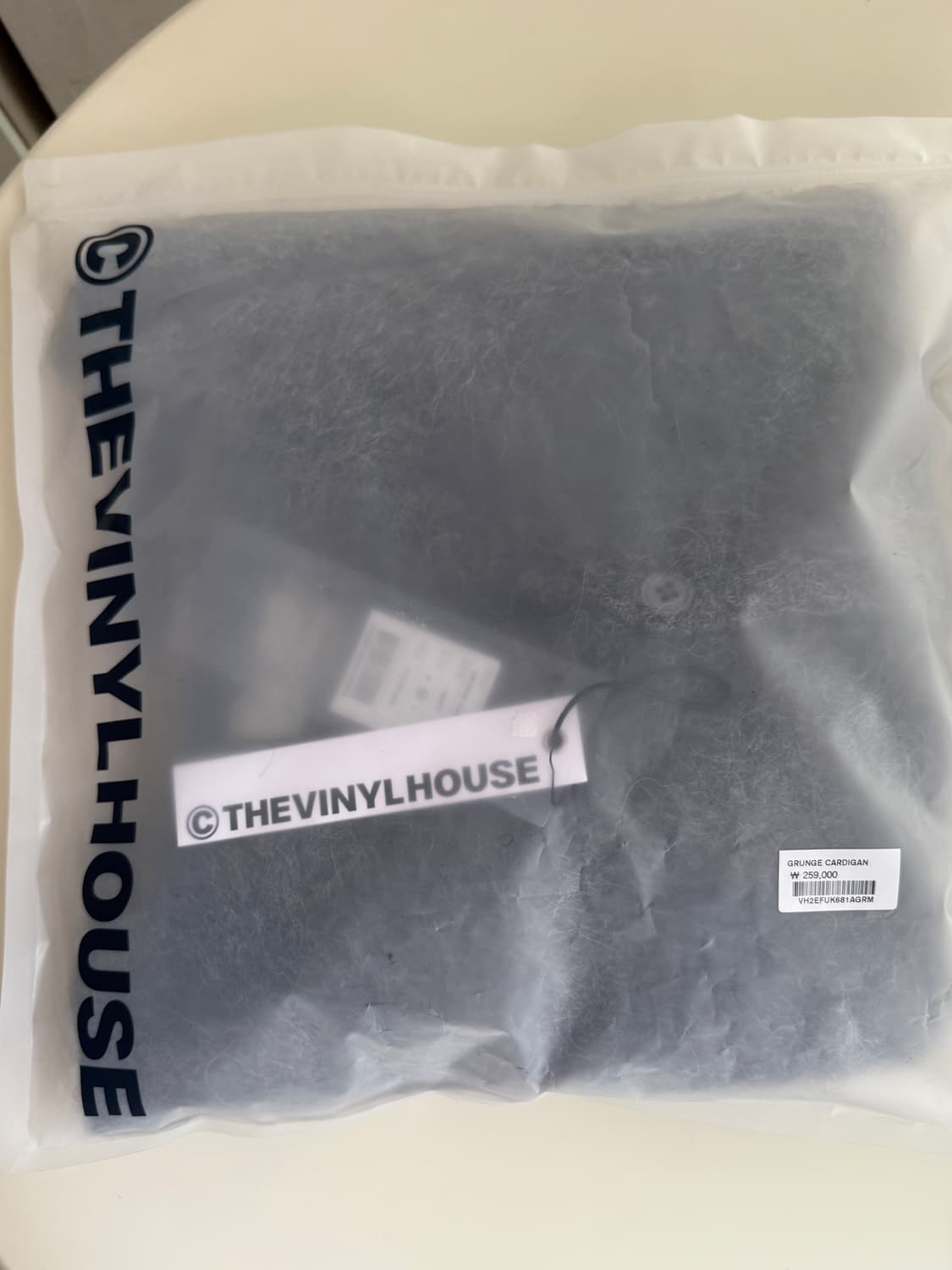 더바이닐하우스 그런지 가디건 그레이 M 상품이미지5