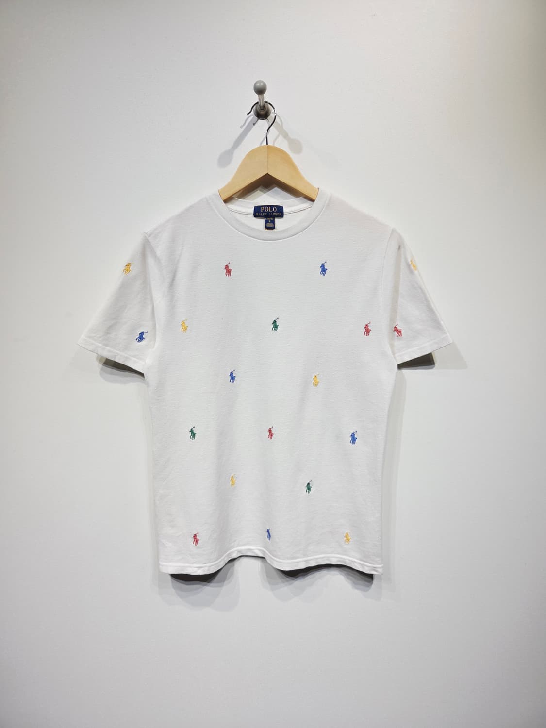 폴로 랄프로렌 신형 멀티 포니 반팔 티셔츠 화이트 상품이미지2