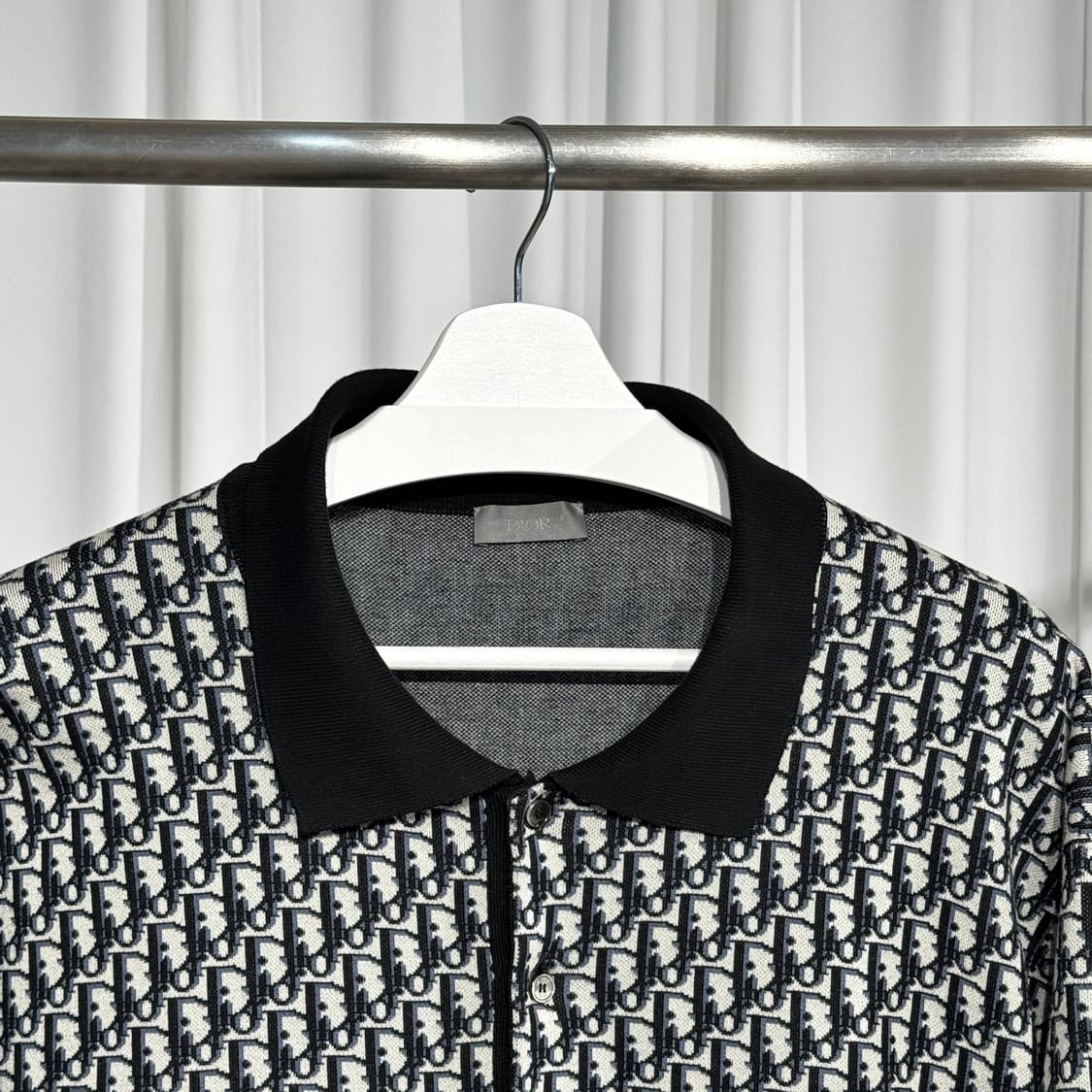 [정품] 디올 오블리크 자카드 니트 카라티 폴로티 3XL 상품이미지3