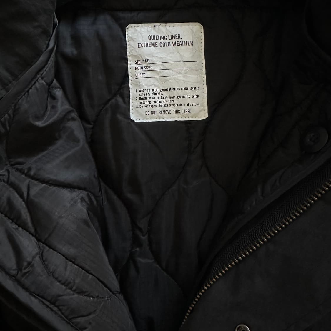 (S)프릭스스토어 m65 숏 모즈 코트 블랙 상품이미지9