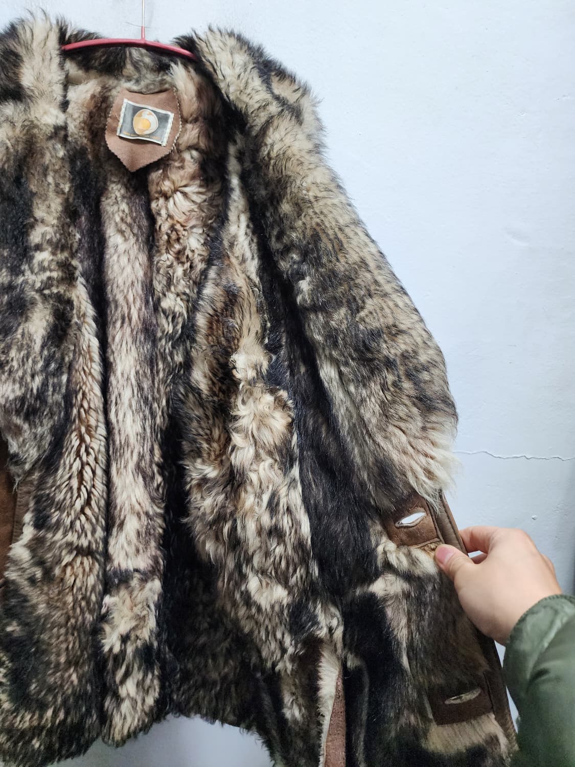 리얼레더 양가죽 빈티지 무스탕 코트 상품이미지5