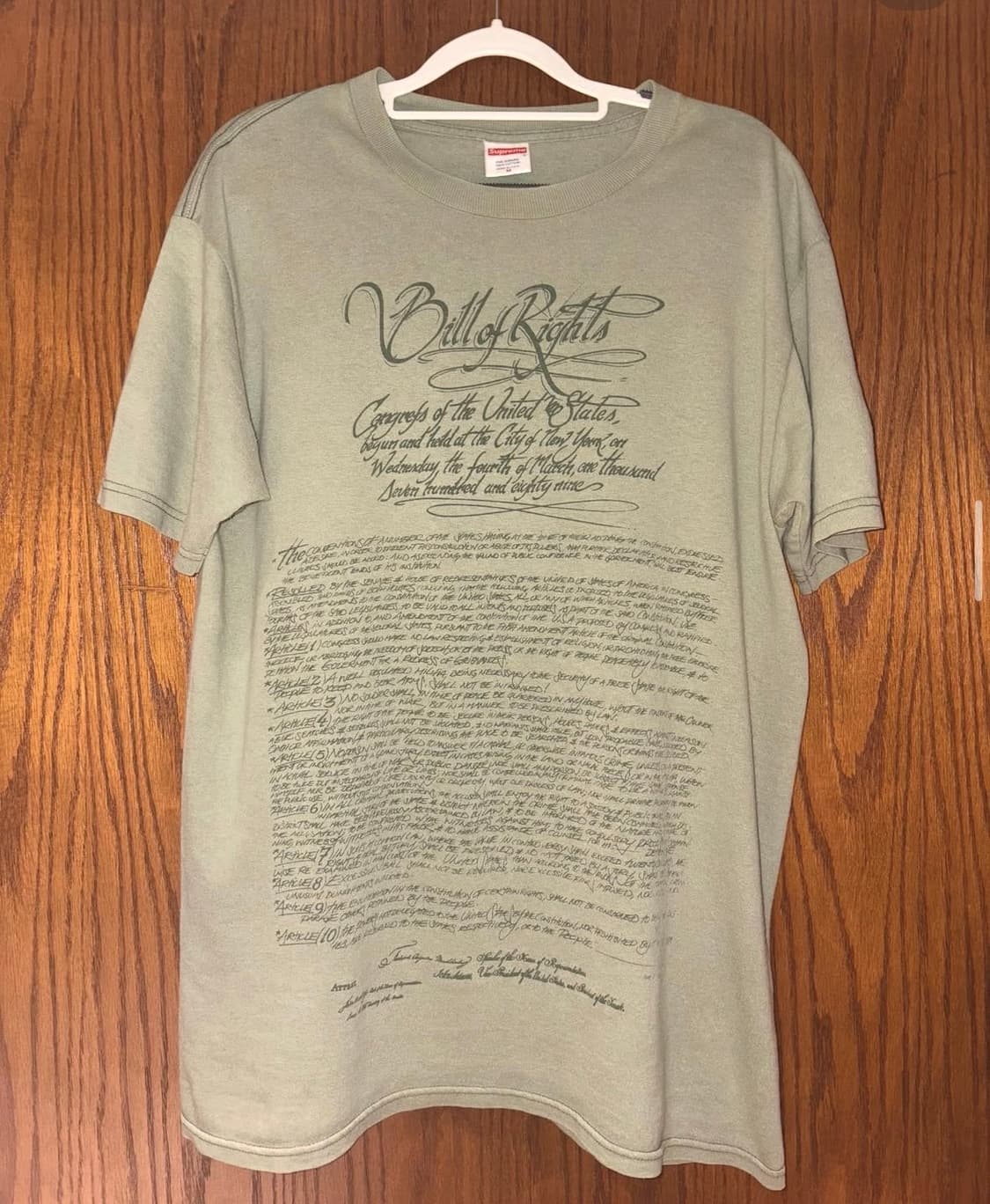 2003 Supreme “Bill of Rights” (M) 상품이미지1