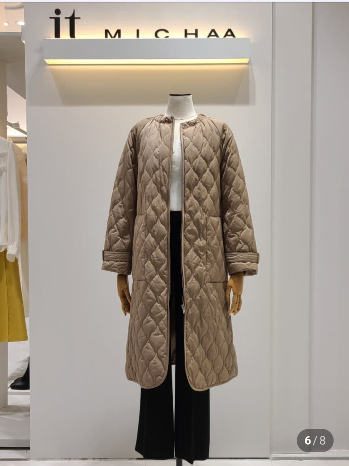 잇미샤 퀼팅 다운 롱패딩 66사이즈 상품이미지2