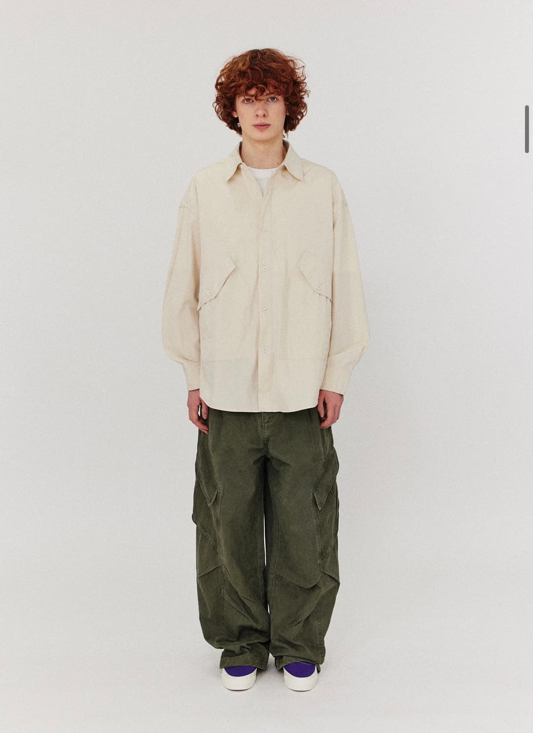 골든션샤인 Washed cargo pants_Khaki M사이즈 상품이미지2