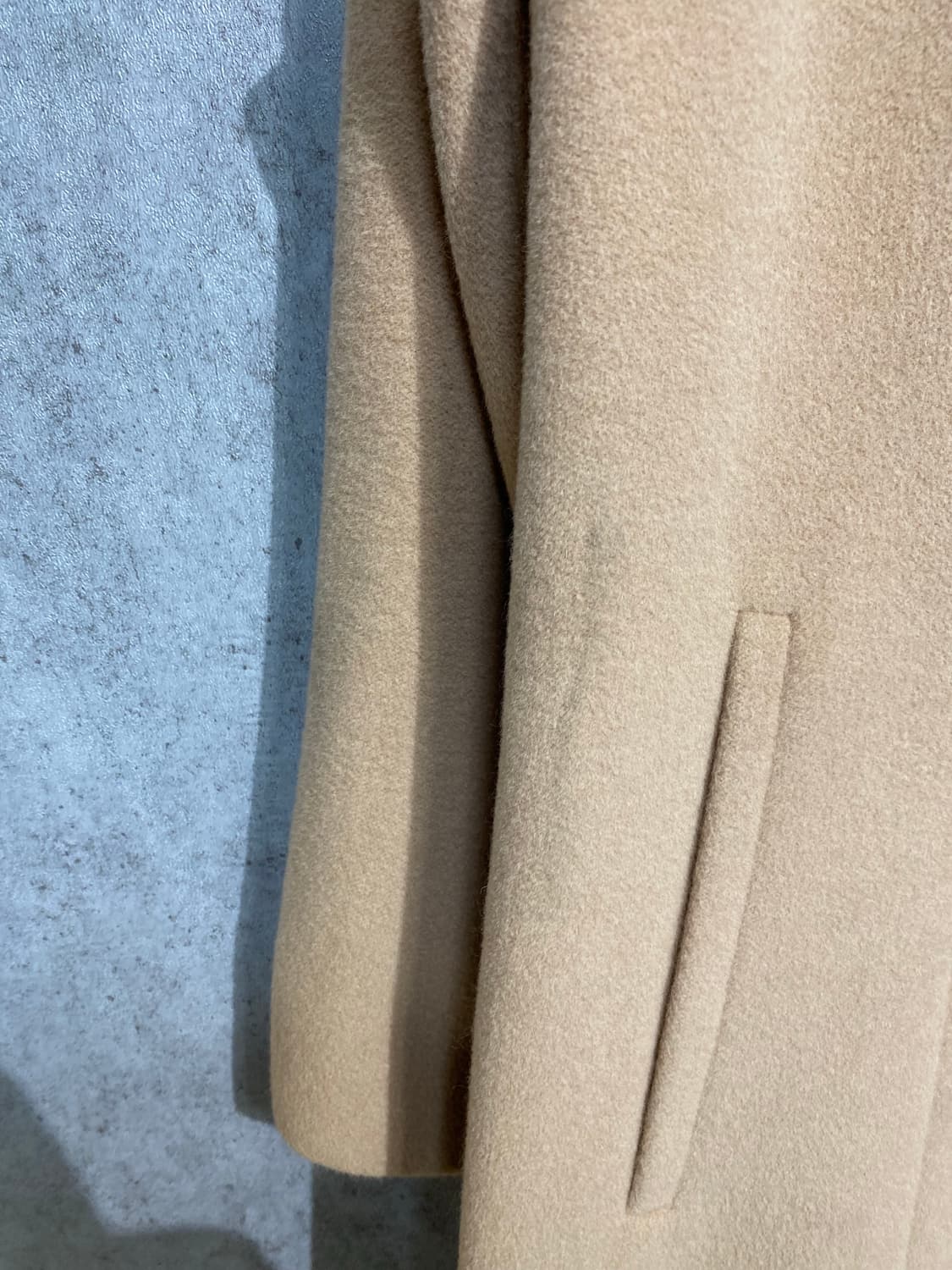 [S-M] 90s SANYO 재팬 메이드 베이지 울 코트 상품이미지4