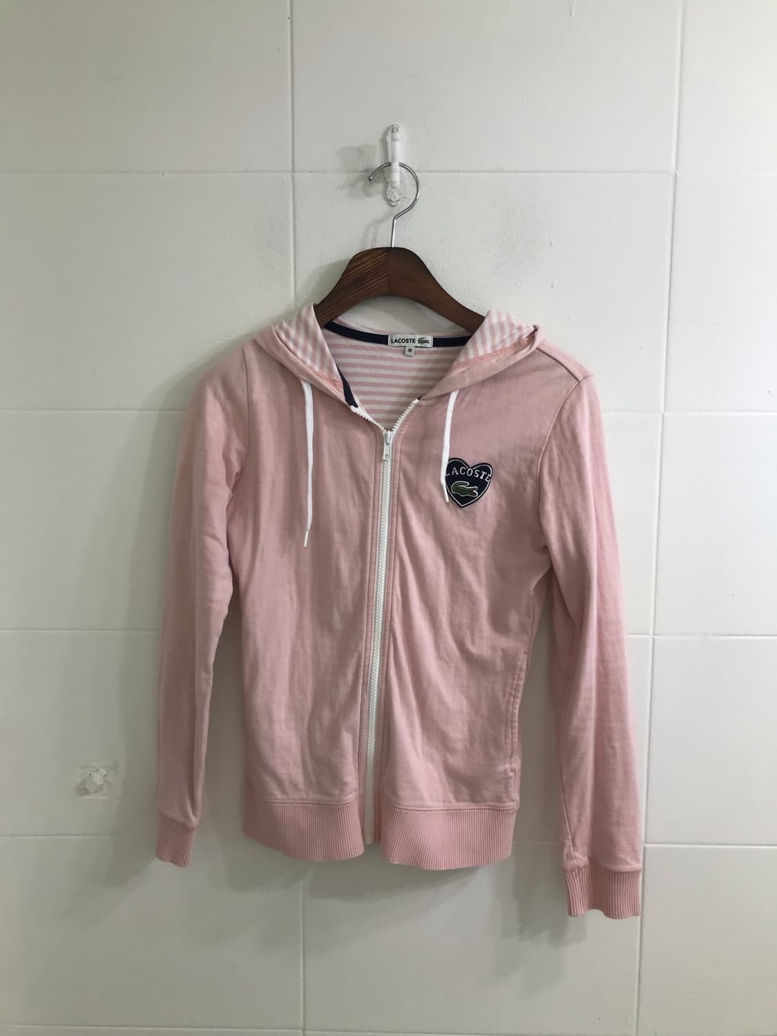 라코스테 핑크 브라운 도트 하구미 모리걸 코디세트 상품이미지4